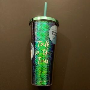 NWT Mermaid Sequined Tumbler